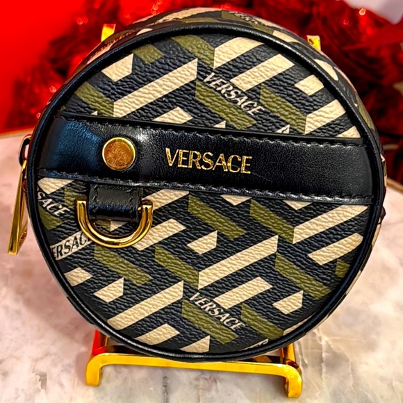 Versace Handbags - Versace Round Patterned pocket mini wallet